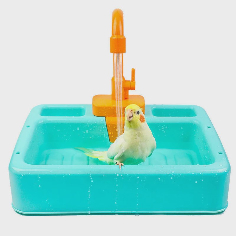 Automatische Vogelbadje met Douche voor Papegaaien en Kleine Vogels - Interactief Speelgoed