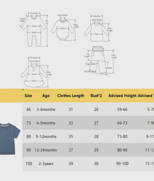 Zomer T-shirt Bamboe Vezel voor Baby Jongens & Meisjes - Kortmouw, Ronde Hals