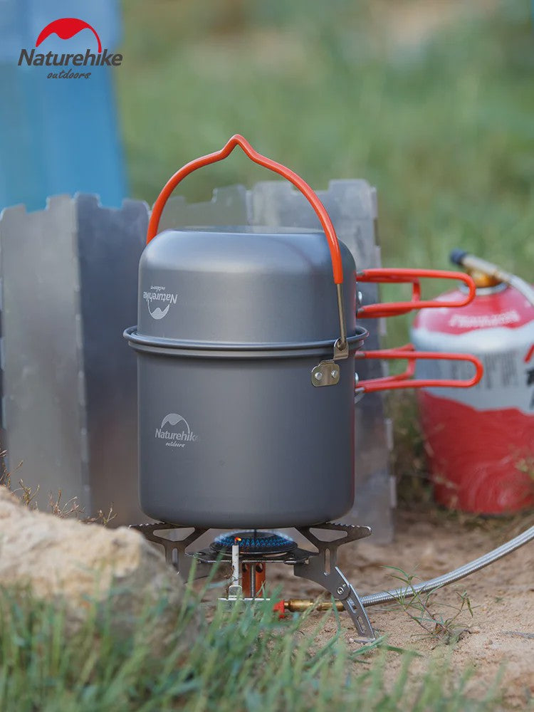 Naturehike 4-delige Camping Kookset Aluminium Outdoor Tafelgerei Set