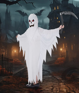 Spook Kostuum Kinderen - Eng Spook Halloween Verkleedpak met Masker