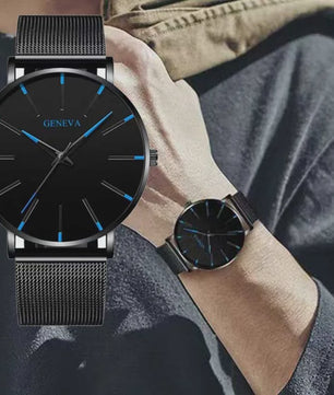 Luxe Herenhorloge met Slim Mesh Band - Stijlvol en Waterdicht