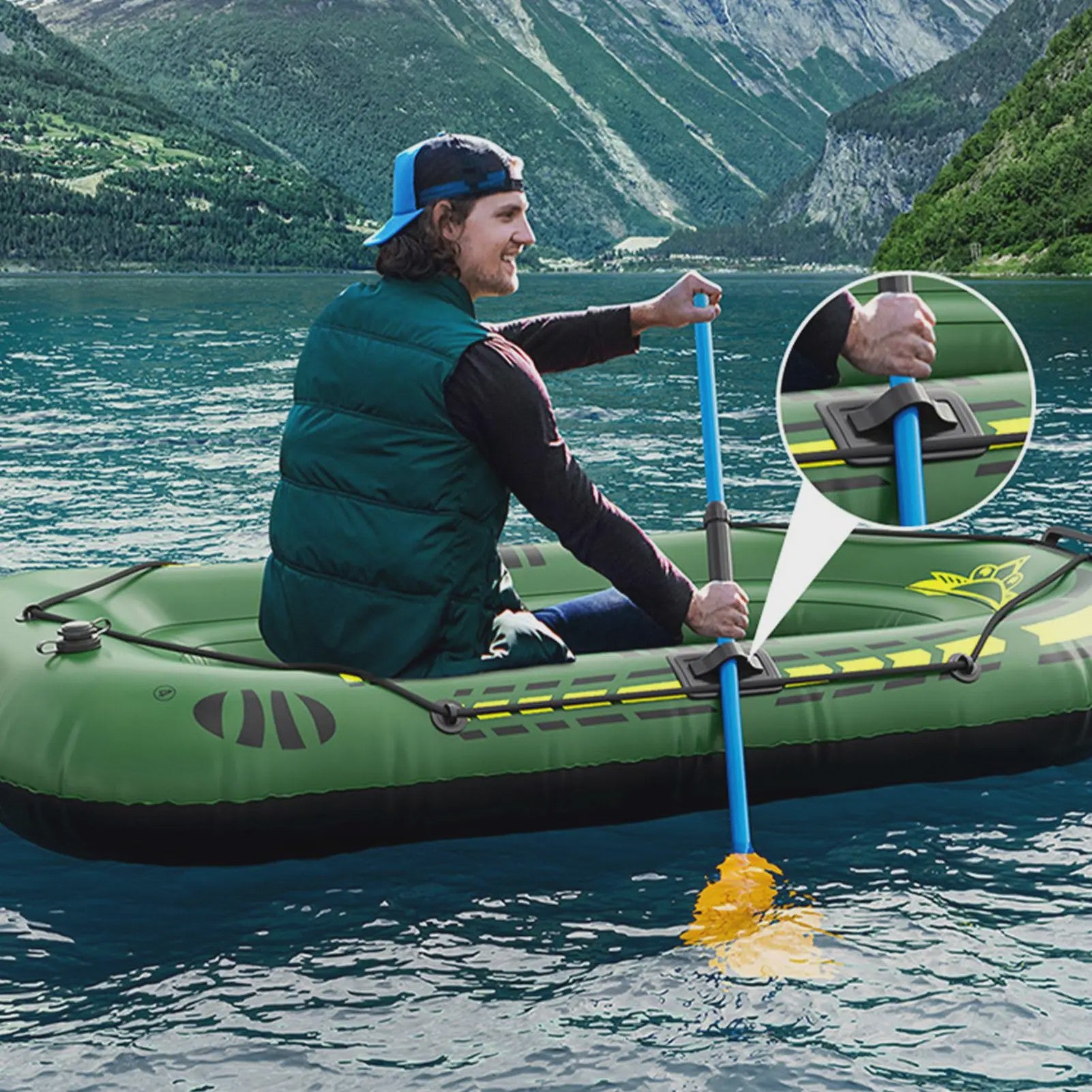 Opblaasbare Visboot & Kajak - Draagbaar voor Vissen en Raften