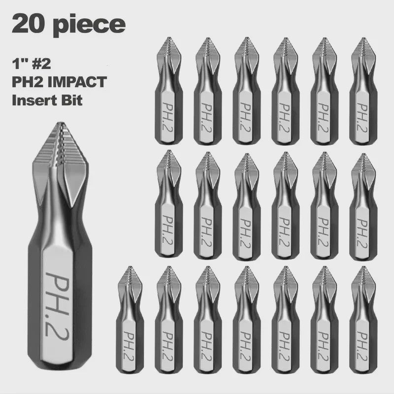 Sterke Magnetische PH2 Schroefbit - Anti-Slip & Ultra Hard - 25mm