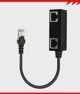 RJ45 Netwerk Splitter Adapter - 1 Male naar 2/3 Female Ethernet Poorten