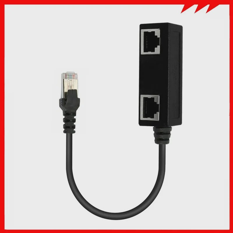 RJ45 Netwerk Splitter Adapter - 1 Male naar 2/3 Female Ethernet Poorten