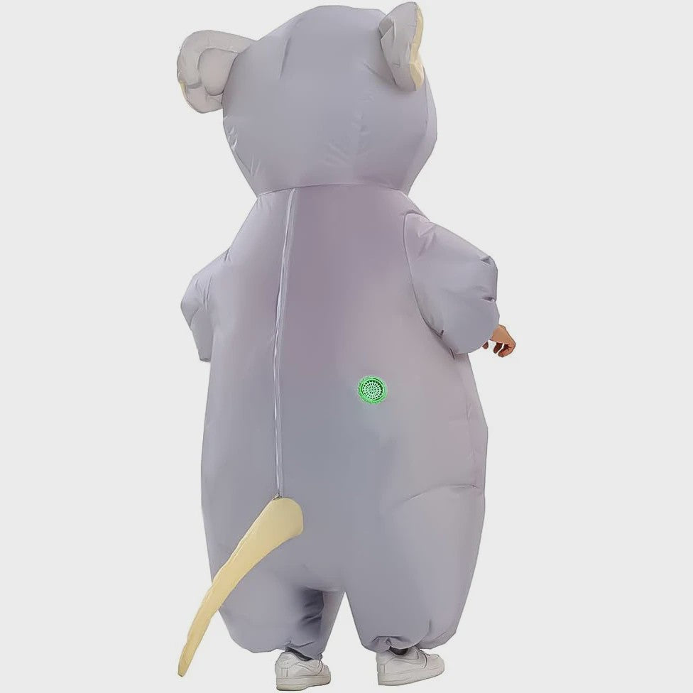 Opblaasbaar Muis Kostuum voor Volwassenen - Grappig Feest & Halloween Outfit