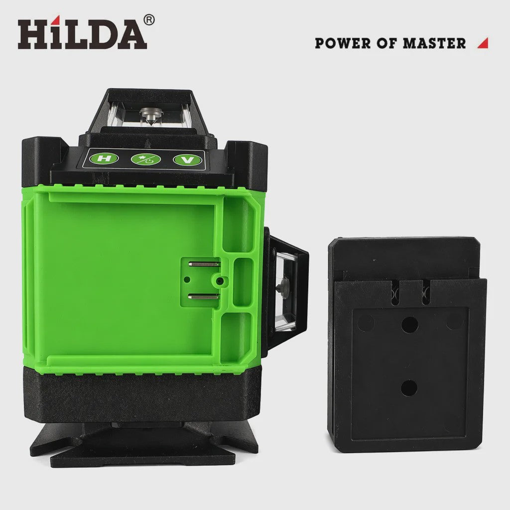 HILDA Laser Waterpas Accessoires: Roterende Statiefbasis & Batterijhouder