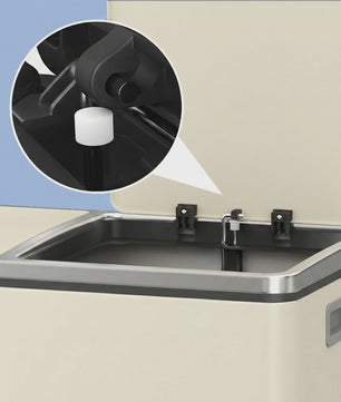 Songmics Dubbele Pedaalemmer 2x30L - Metalen Afvalbak met 2 Compartimenten