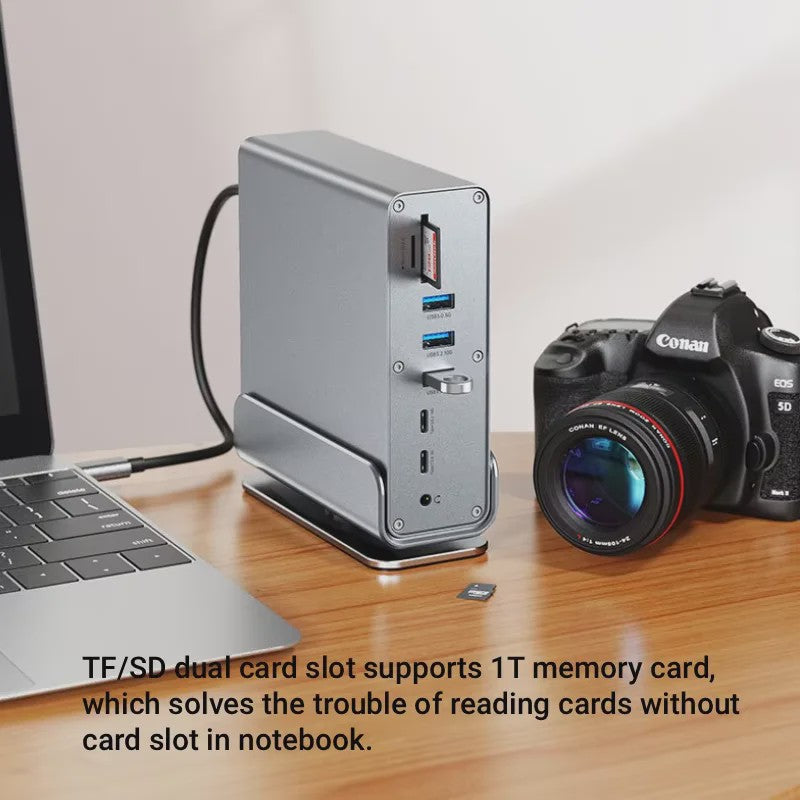 15-in-1 USB-C Docking Station met 4K60Hz, PD 100W en Gigabit Ethernet