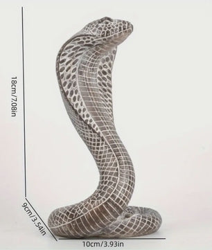 Levensechte Cobra Model Figuur - Hars Ornament voor Kinderen & Decoratie
