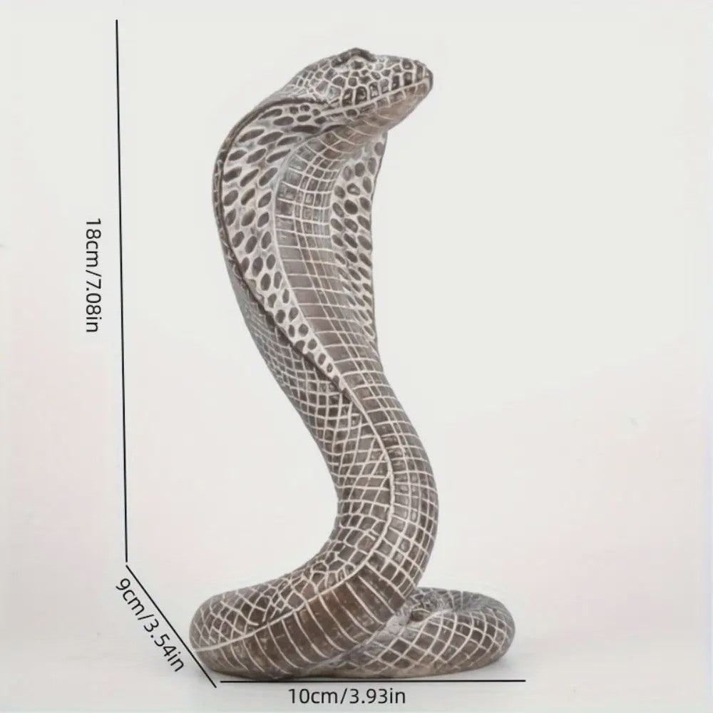 Levensechte Cobra Model Figuur - Hars Ornament voor Kinderen & Decoratie