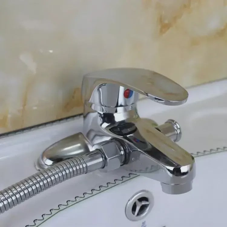 Badkamer Kraan met Douchefunctie - Wastafelmengkraan Warm & Koud - Chroom