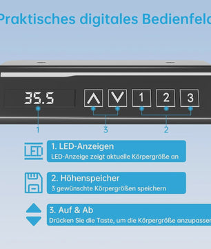 Elektrisch In hoogte Verstelbaar Bureau met Geheugenfunctie - Ergonomisch en Stil