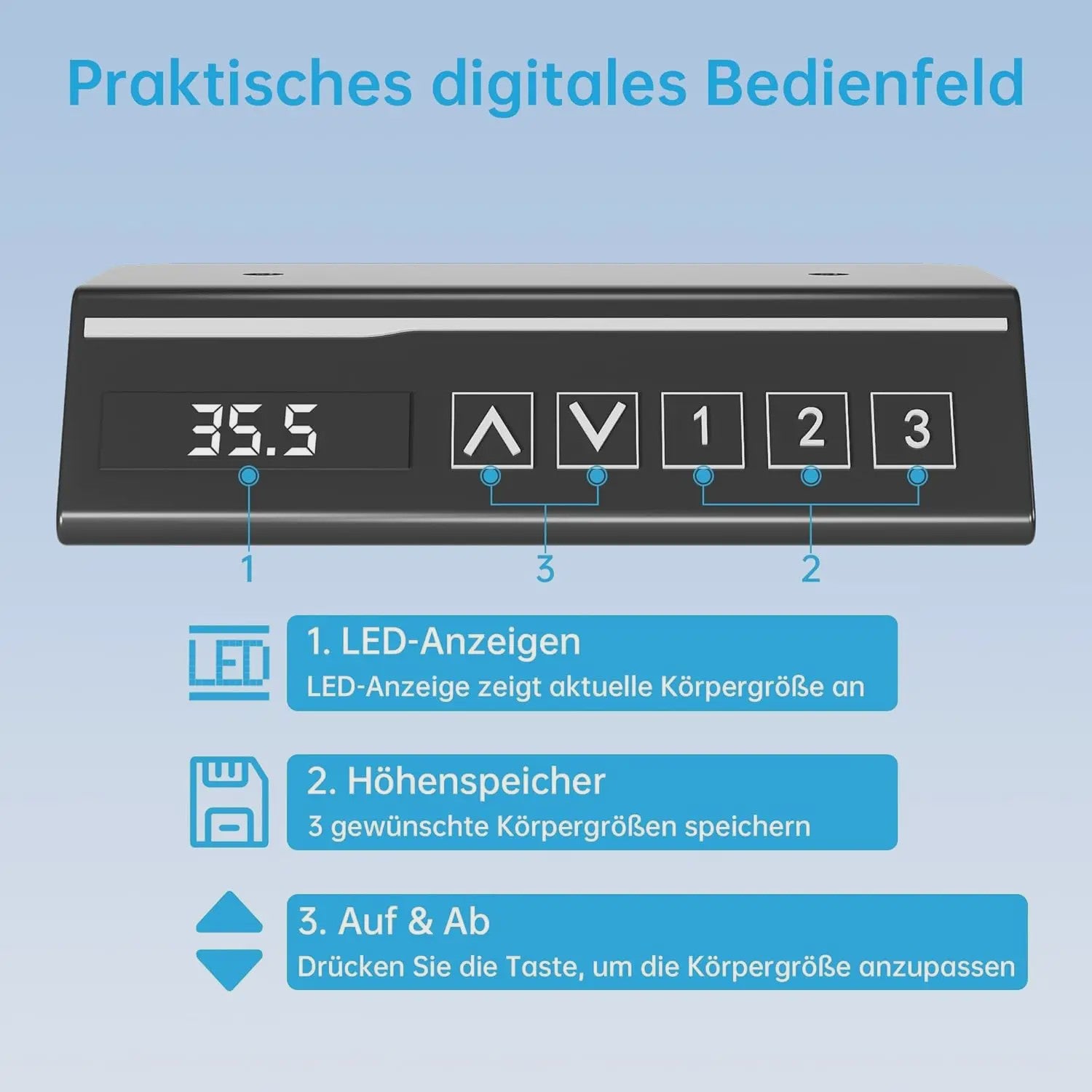 Elektrisch In hoogte Verstelbaar Bureau met Geheugenfunctie - Ergonomisch en Stil