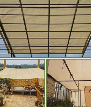 UV-Bestendige Schaduwdoek HDPE - Koffiebruin - Zonwering voor Tuin, Balkon & Auto