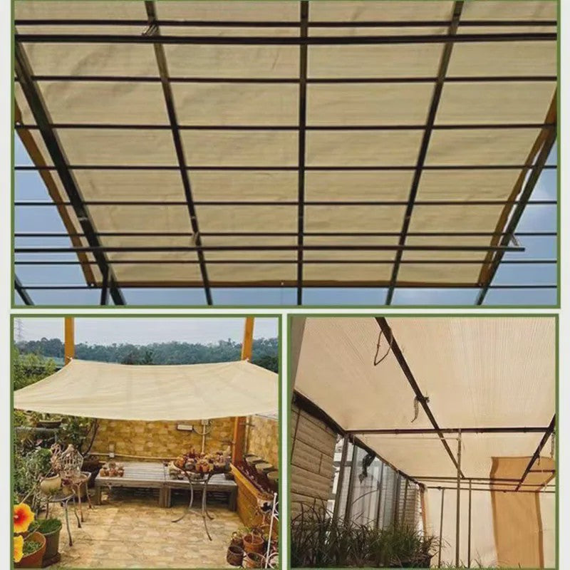 UV-Bestendige Schaduwdoek HDPE - Koffiebruin - Zonwering voor Tuin, Balkon & Auto