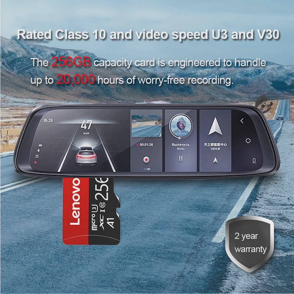 Lenovo Micro SDXC Kaart 1TB - Hoge Snelheid Klasse 10 UHS-I U1 A1 voor 4K Video, Telefoons, Camera's & Drones
