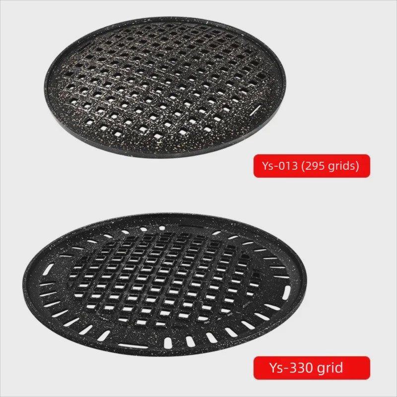 Koreaanse BBQ Grillplaat Rond - Non-stick & Makkelijk Schoon te Maken - Voor Buiten Grillen