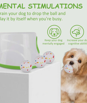 Automatische Hondenspeeltjes Bal Werper met 3 Tennisballen - USB Oplaadbaar