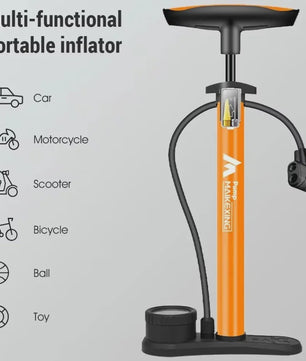 Fietspomp met Manometer - Multifunctioneel 160PSI - 3-in-1 Nozzle
