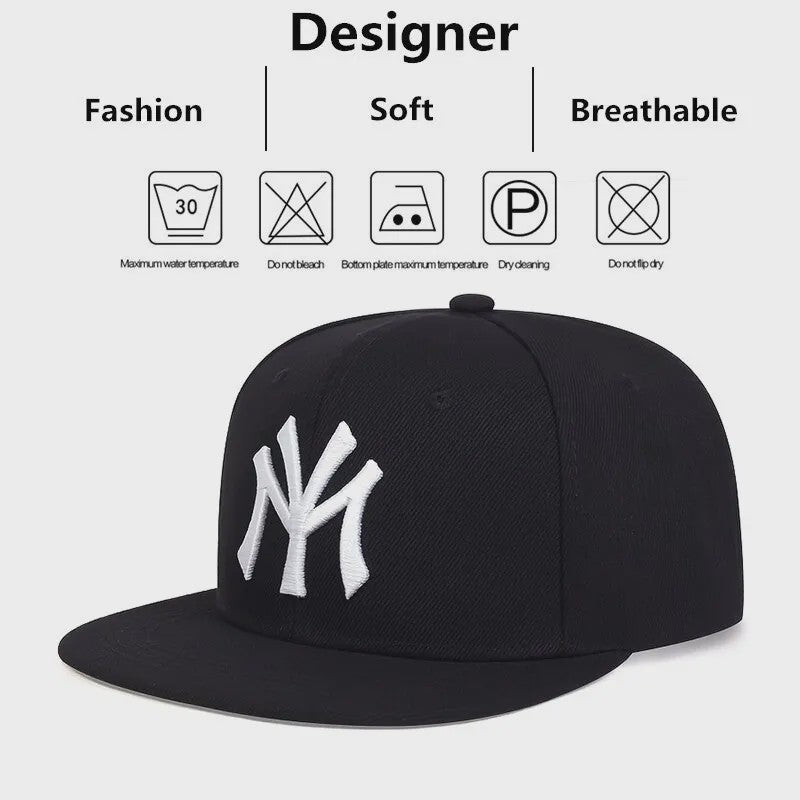 Unisex Baseball Cap met Letterborduring - Verstelbaar en Zonwerend