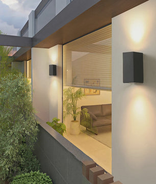 Moderne LED Wandlamp IP65 Waterdicht - Binnen & Buiten - 5W/10W Up/Down Licht - Kubus Design voor Tuin & Portiek