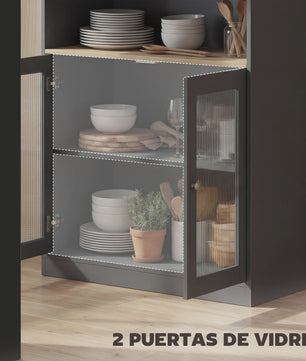 Draaibare Bartafel met Uitschuifbaar Deel en Opbergkast - Wit