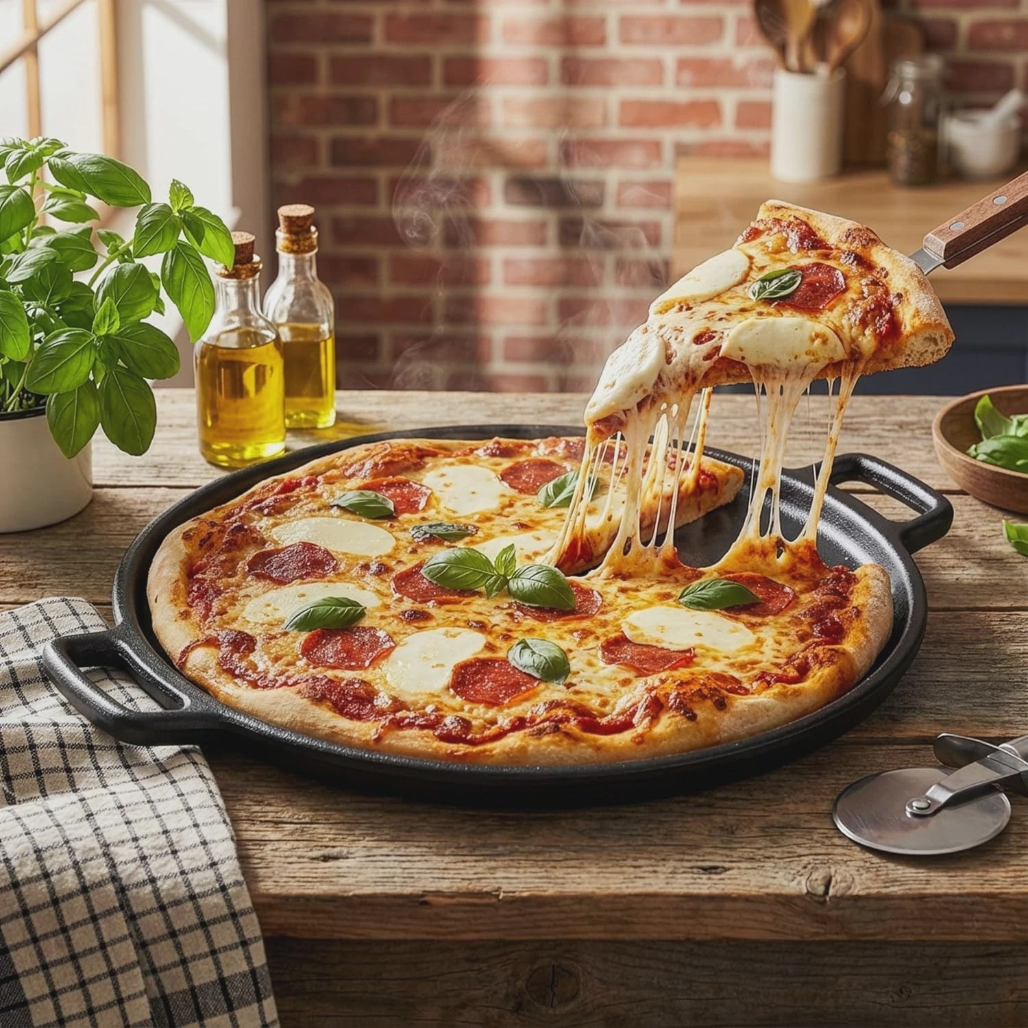 Gietijzeren Koekenpan - Anti-aanbak Pizza, Pannenkoek & Steak Pan