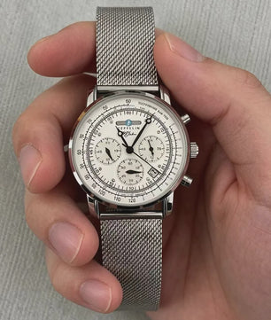 Zeppelin Airship Herenhorloge - Automatisch, Datum, Retro Chronograaf