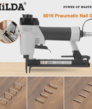 HILDA 8016 Pneumatische Nietmachine - Professionele Tacker voor Houtbewerking & Stoffering