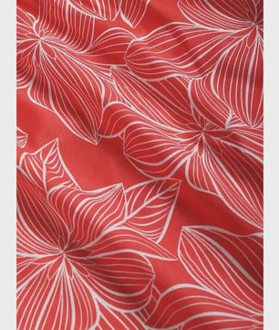 Zomerse Plus Size Wijde Pijp Broek met Bloemenprint en Elastische Tailleband