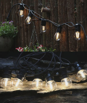 10m Waterdichte Buitenlichtsnoer Kabel met E27 Fittingen - Professionele Kwaliteit voor Tuin & Feesten
