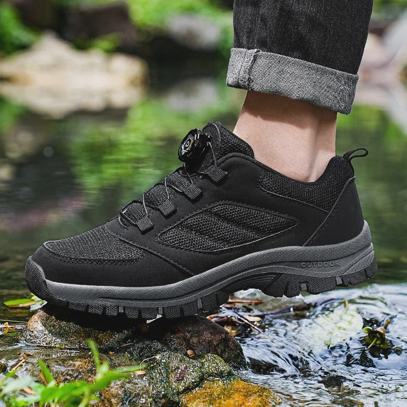 Herenschoenen Outdoor Wandelschoenen met Draaibare Gesp - Antislip & Comfortabel