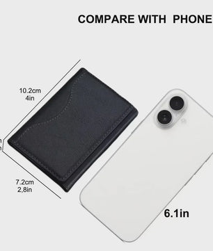 Magnetische Kaarthouder voor iPhone - PU Leer, Magsafe Compatibel