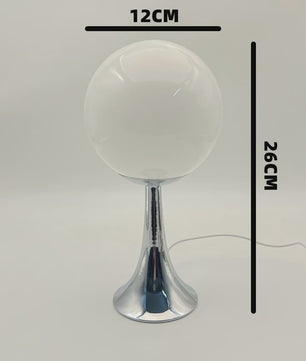 Glazen Bol Tafellamp Nordic Design - Sfeervolle Verlichting met 3 Kleurtemperaturen
