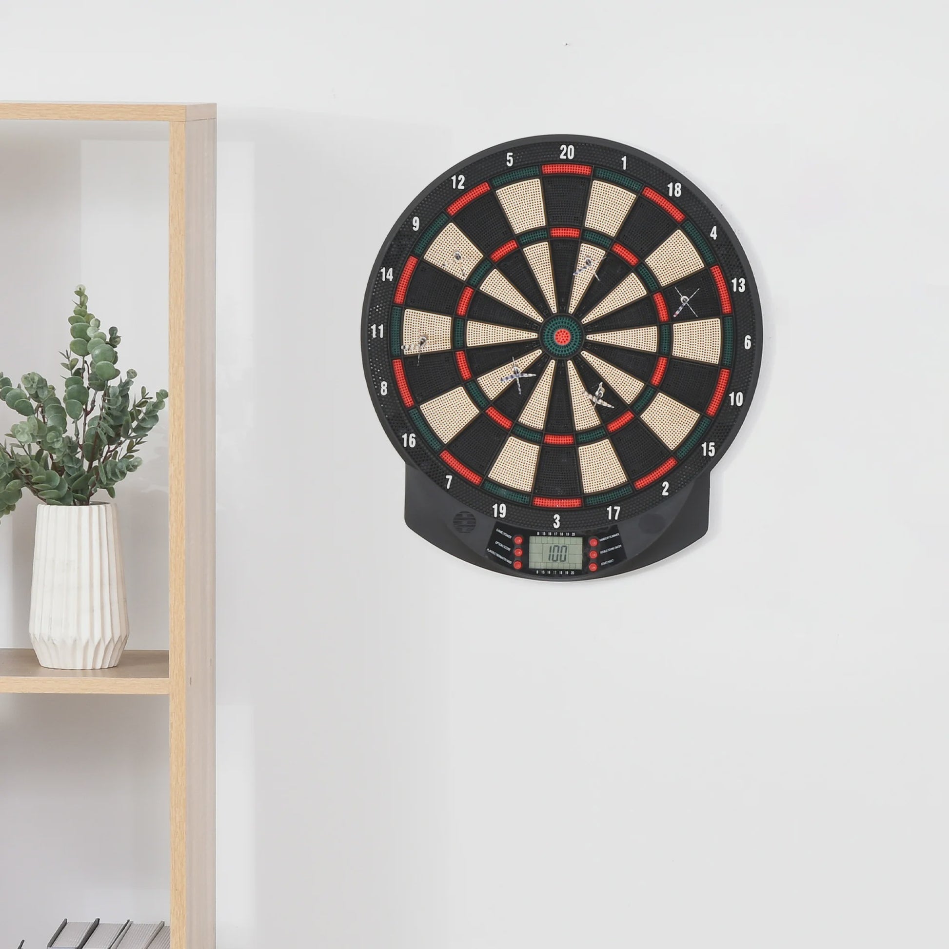 Elektronisch Dartbord met Automatische Score - 26 Spellen, 8 Spelers, Inclusief 6 Darts