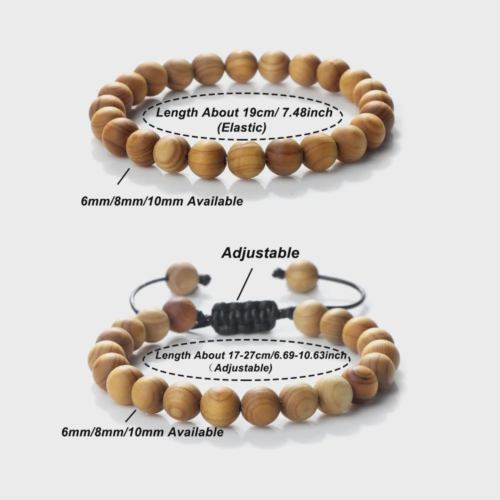 Houten Kralen Armband Sandelhout - Tibetaans Boeddha Meditatie & Gebedssieraad