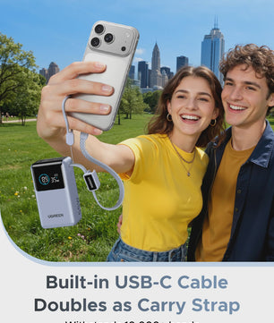 UGREEN 55W Powerbank 10000mAh met Type-C Kabel - Draagbaar Snel Laden