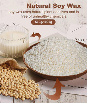 Pure Soja Wax Pellets (500g/1000g) - Ideaal voor DIY Geurkaarsen