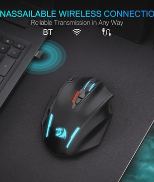 Redragon M913 MAX MMO Gaming Muis - Draadloos, 26000 DPI, 16 Programmeerbare Knoppen