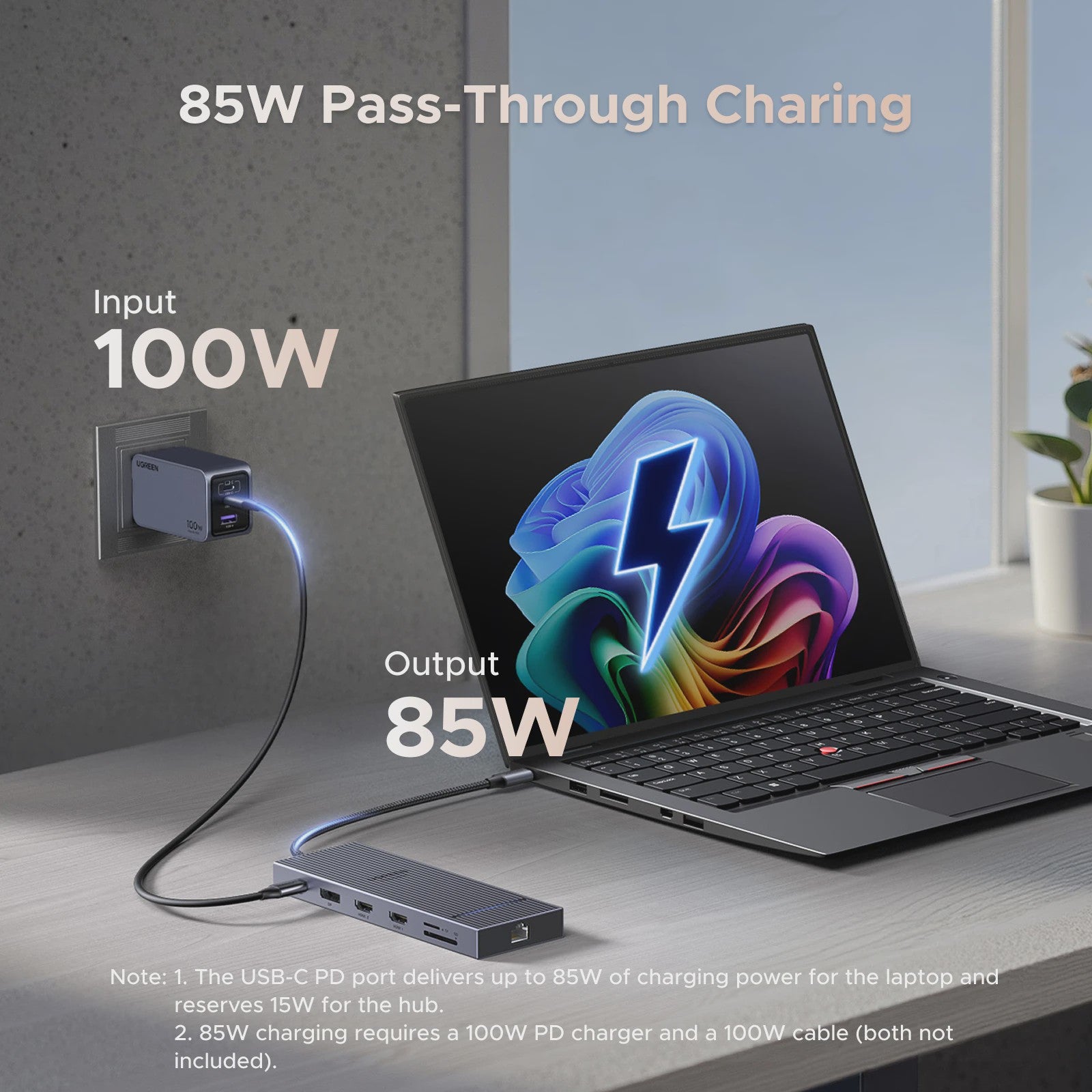 UGREEN 12-in-1 USB-C Docking Station: 2x HDMI 4K@120Hz, 10Gbps USB, RJ45, PD 100W