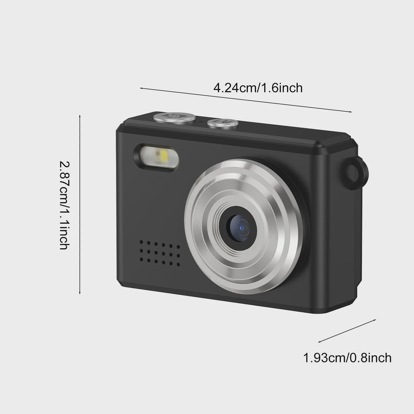 Mini Digitale Camera: Draagbare 1080P HD Recorder met Sleutelhanger & 12MP Foto