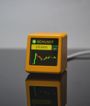 GeekMagic PRO Crypto & Stock Tracker: Real-time Prijzen, Tijd & Weer Display