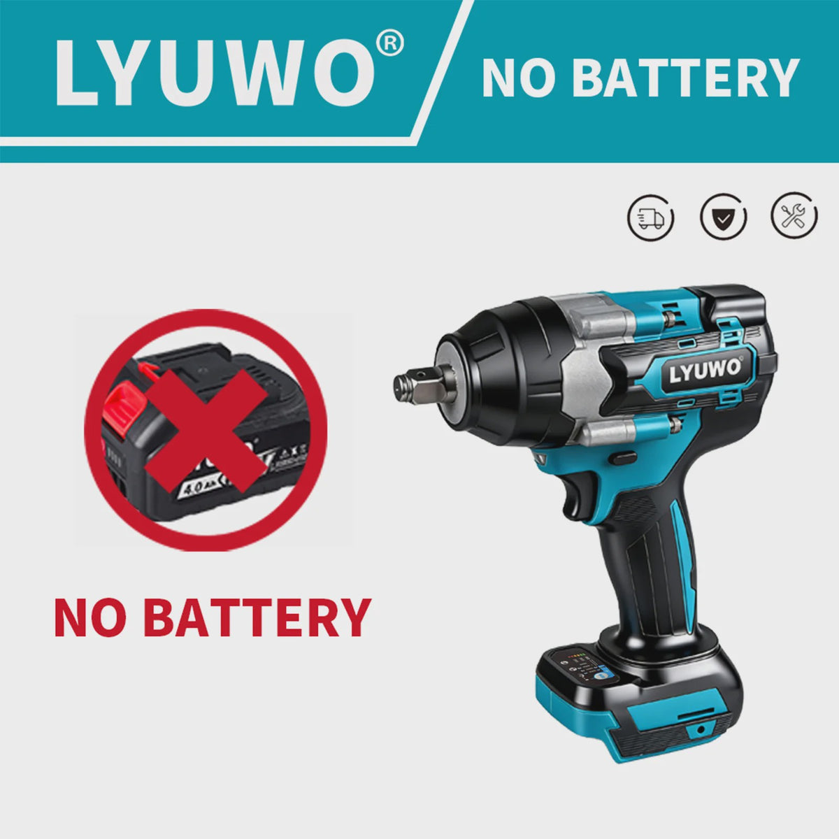 Krachtige Accu Slagmoersleutel 1000Nm Brushless - Compatibel met Makita 18V Batterijen