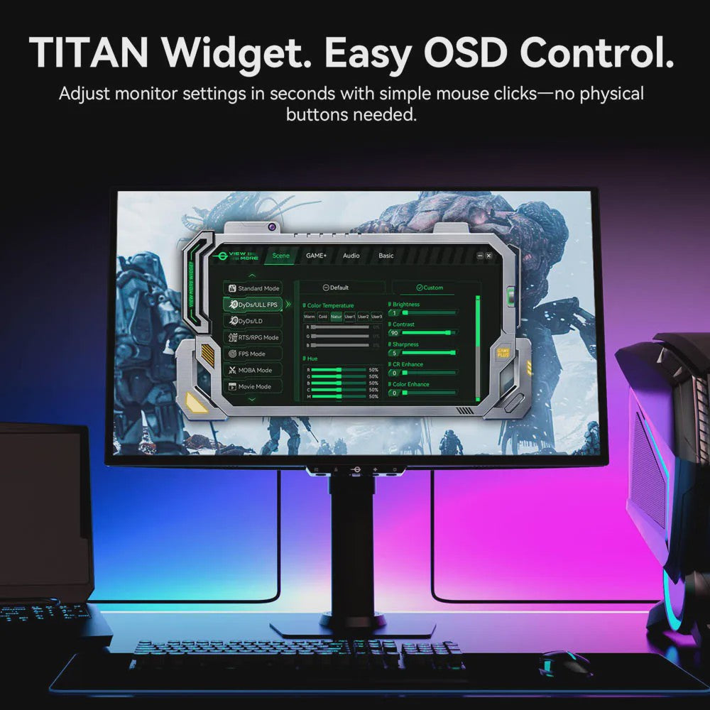 Titan Army G2785S 26.5" QD-OLED Gaming Monitor | QHD 240Hz | 0.03ms | HDR10 | Esports