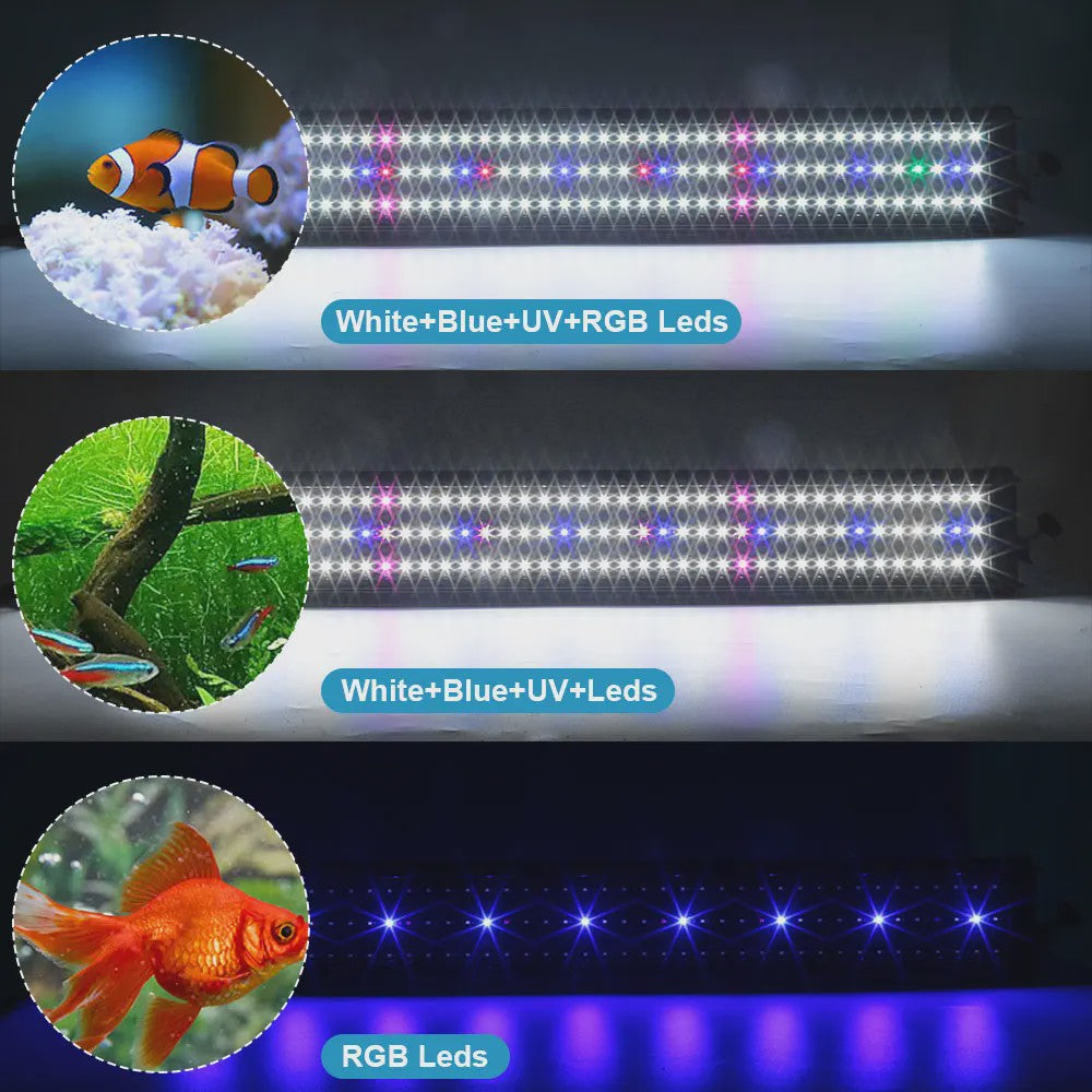 Aquarium Verlichting 90cm - LED Lamp voor Planten, Algen & Koraal - Zwart