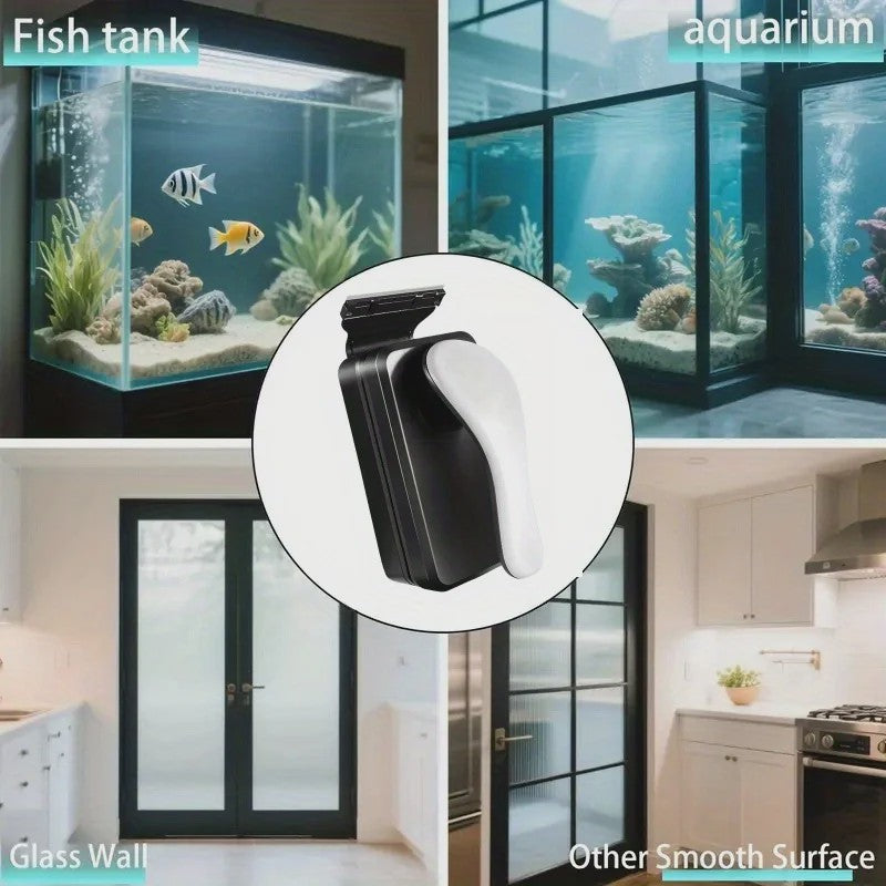 Sterke Magnetische Aquarium Glasreiniger met Antislip Handvat - Algenverwijderaar voor Vis Tanks en Glas