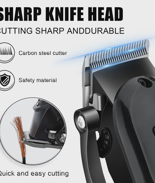 Professionele Baardtrimmer en Tondeuse Kit met LCD Display