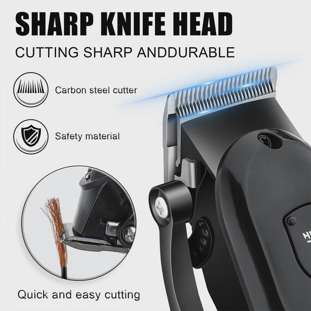 Professionele Baardtrimmer en Tondeuse Kit met LCD Display