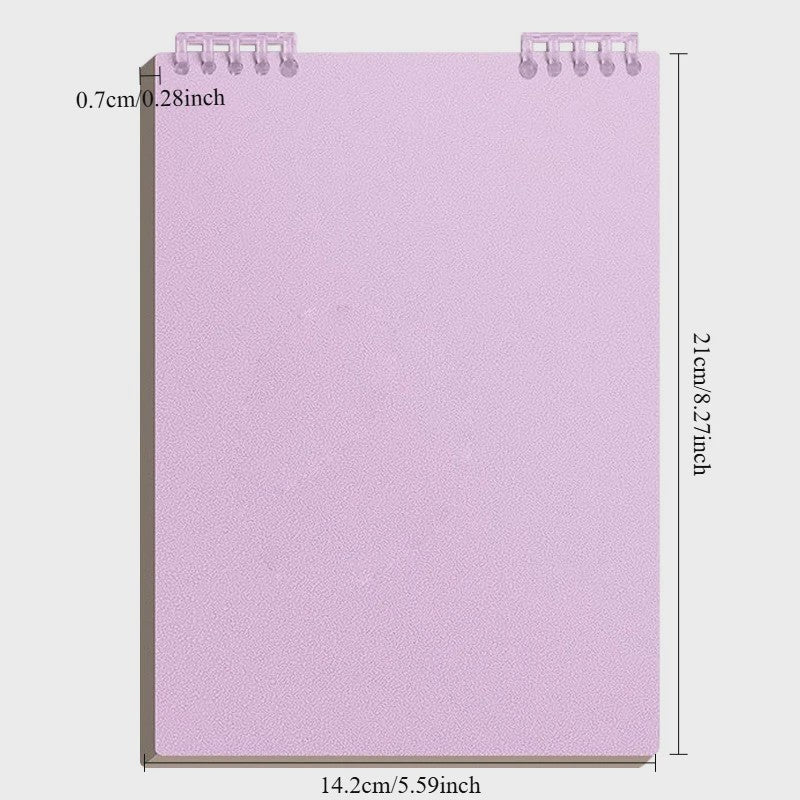 A5 Dik Notitieboek met Spiraalbinding - 60 Vel Lijn Papier